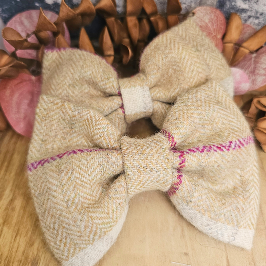 Dog Bow Tie - 'Barn Owl'