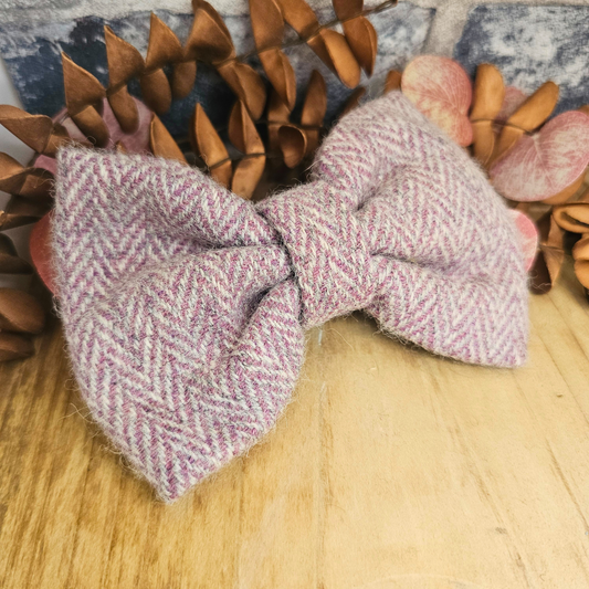 Dog Bow Tie - 'Frosted Grape'