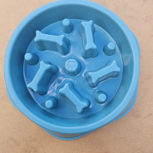 Slow Feeder Bowl - Blue