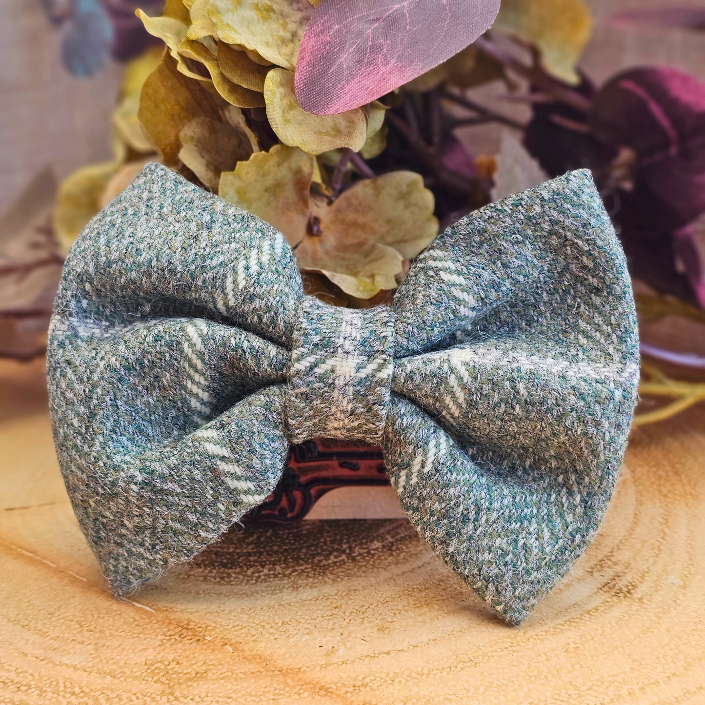 Dog Bow Tie - 'Artichoke Check'