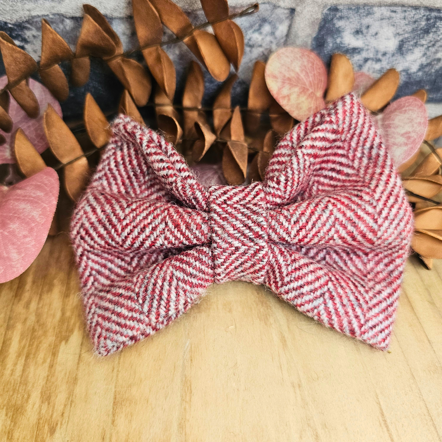 Dog Bow Tie -  'Autumn Plumb'