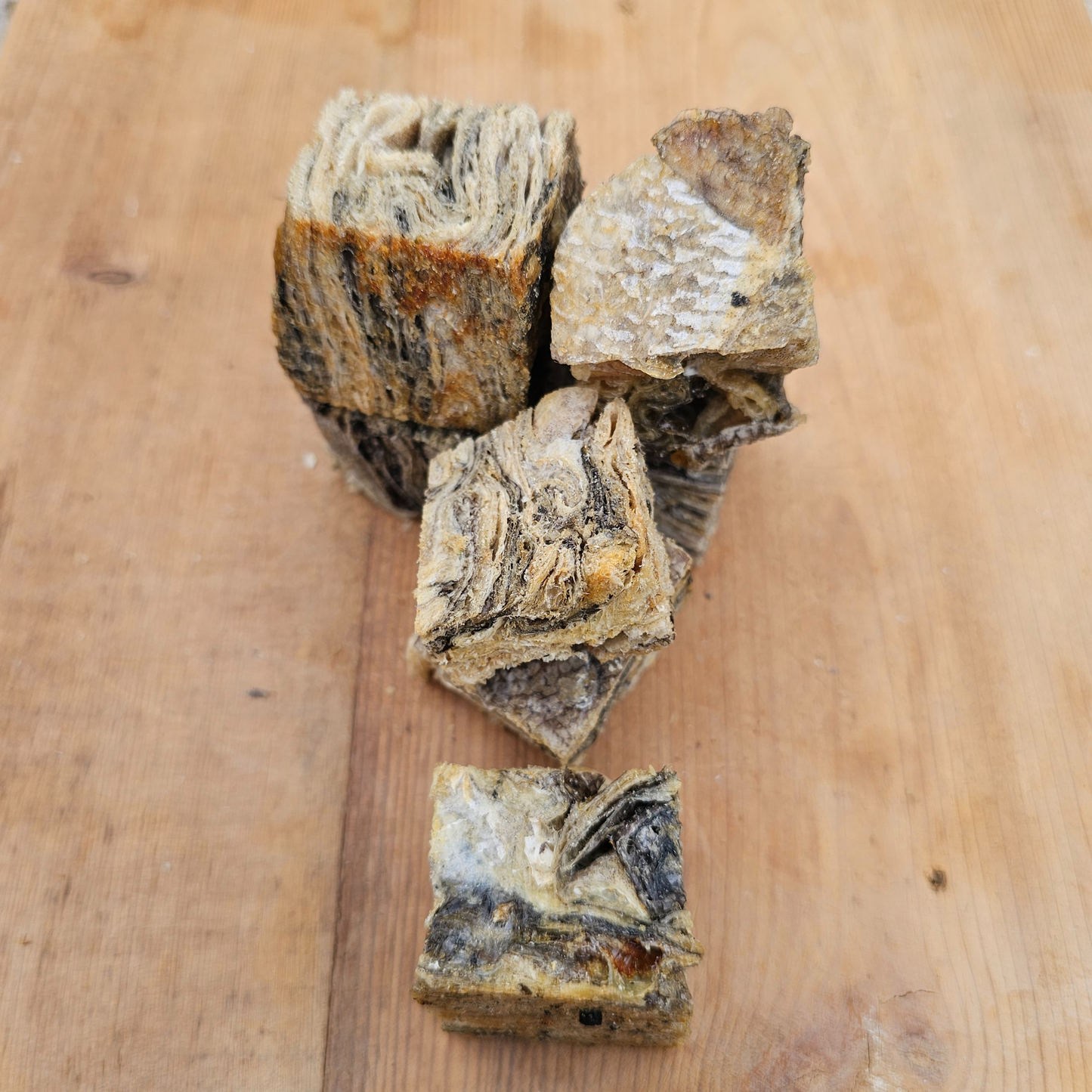 Dried Cod Skin Cubes