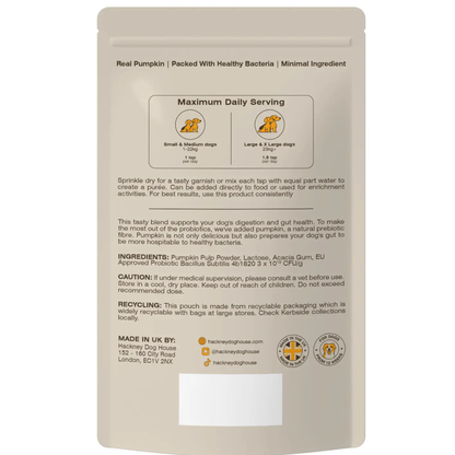 Pumpkin Probiotic Powder - Hackney Dog House
