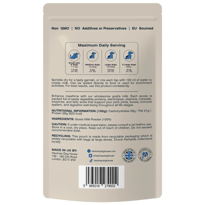 Goats Milk Powder - Hackney Dog House