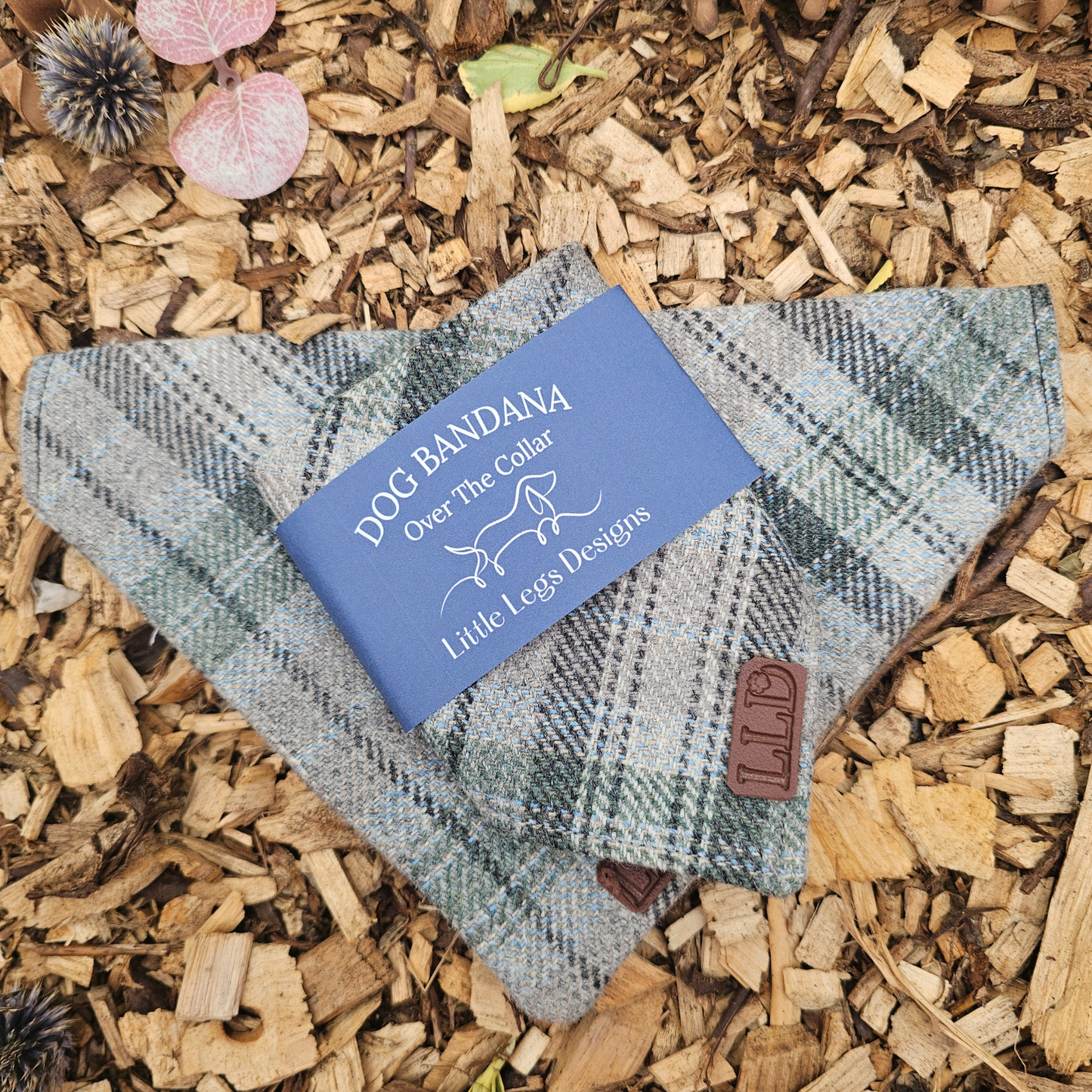 Dog Bandana - Penine Heights- Yorkshire tweed, check, plaid, tartan