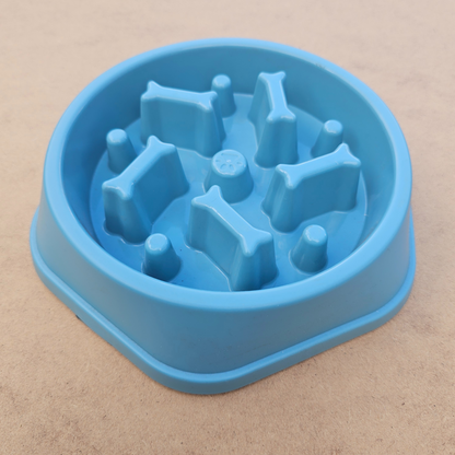 Slow Feeder Bowl - Blue