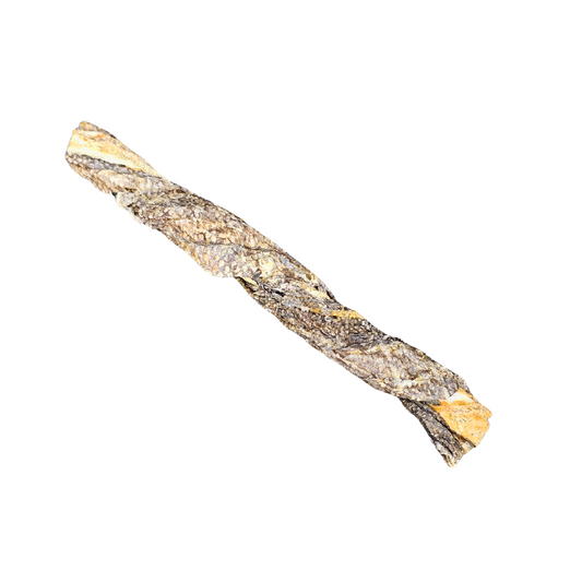Dried Cod Fish Skin Twists Short