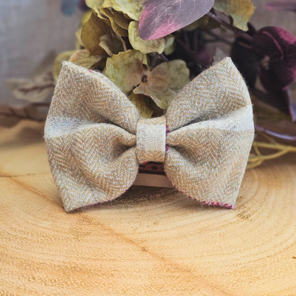 Dog Bow Tie -  'Barn Owl'