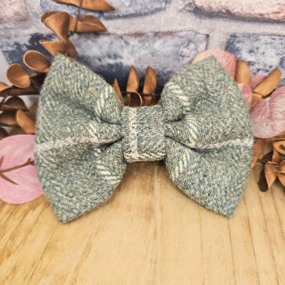 Dog Bow Tie -  'Artichoke Check'